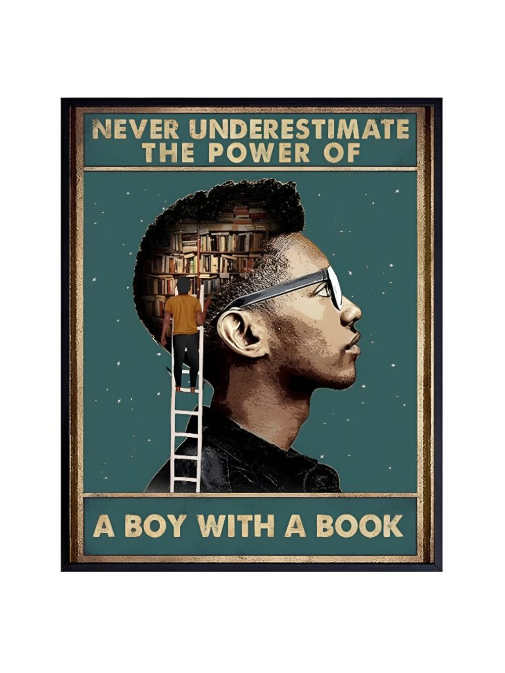 Black African American Wall Art - Inspirational Motivational Poster